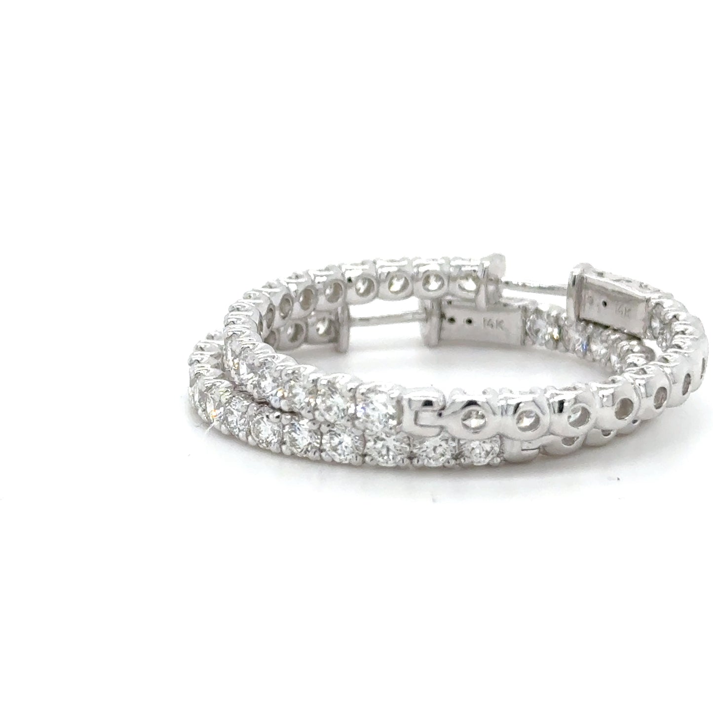 Aurora Diamond Hoop Earring