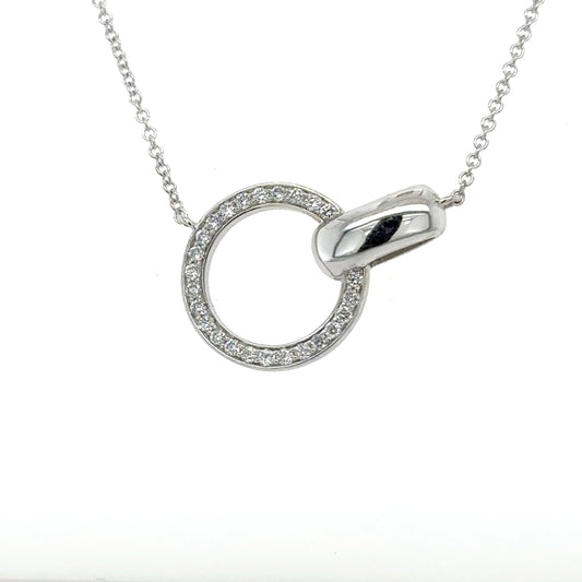 Diamond Circle Necklace