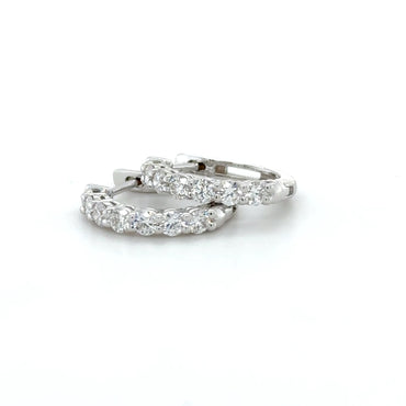 Classic Diamond Hoop Earring