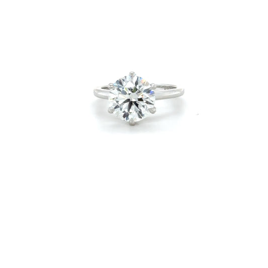 Classic Diamond Engagement Ring with Gallery Diamond