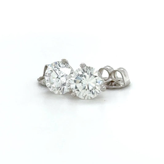 Diamond Stud Earring Martini Setting