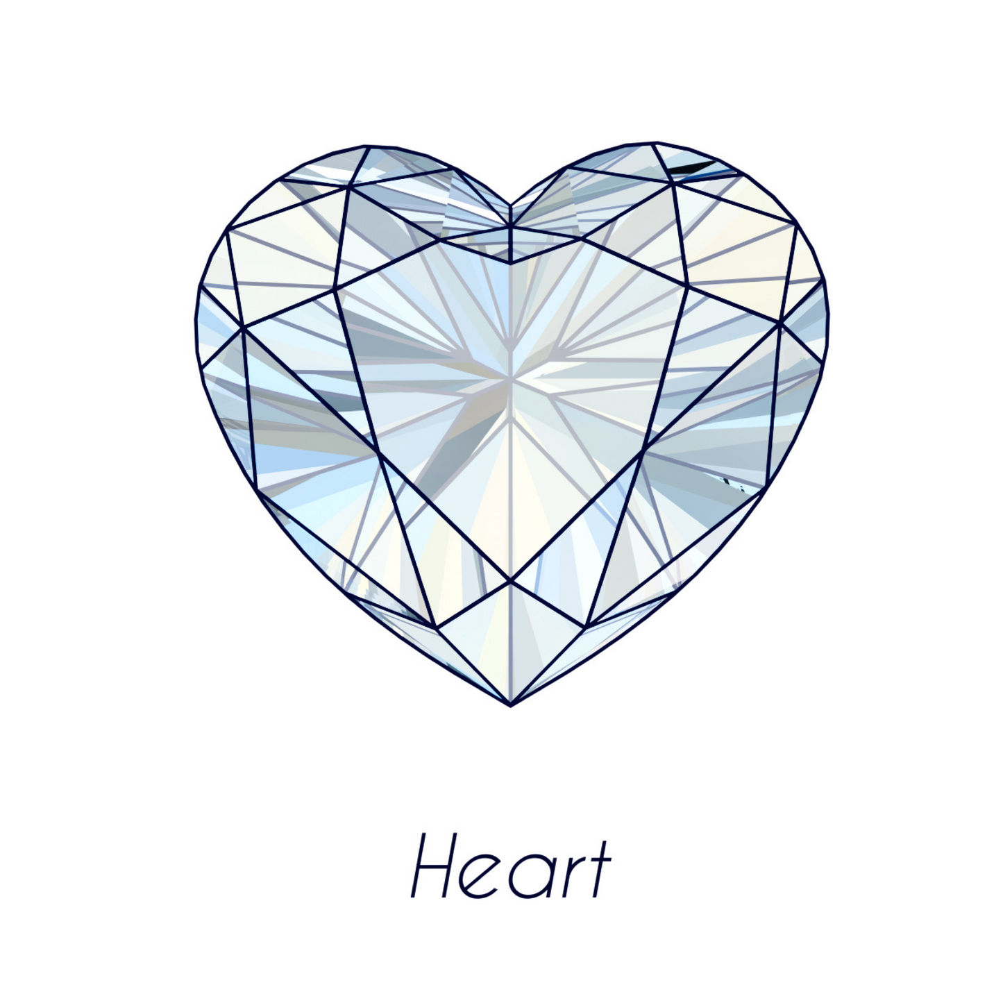 2.10ct Heart D VVS2 Lab Diamond