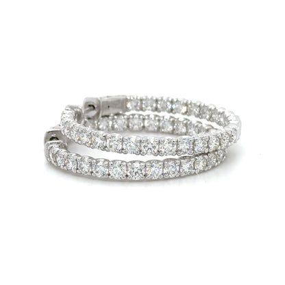 Aurora Diamond Hoop Earring