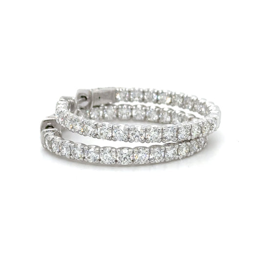 Aurora Diamond Hoop Earring
