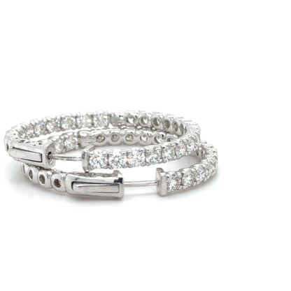 Aurora Diamond Hoop Earring