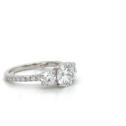 Classic Three Stone Engagement Ring