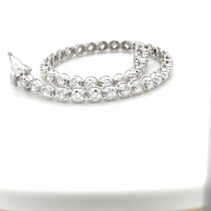 Diamond Tennis Bracelet Illusion Setting