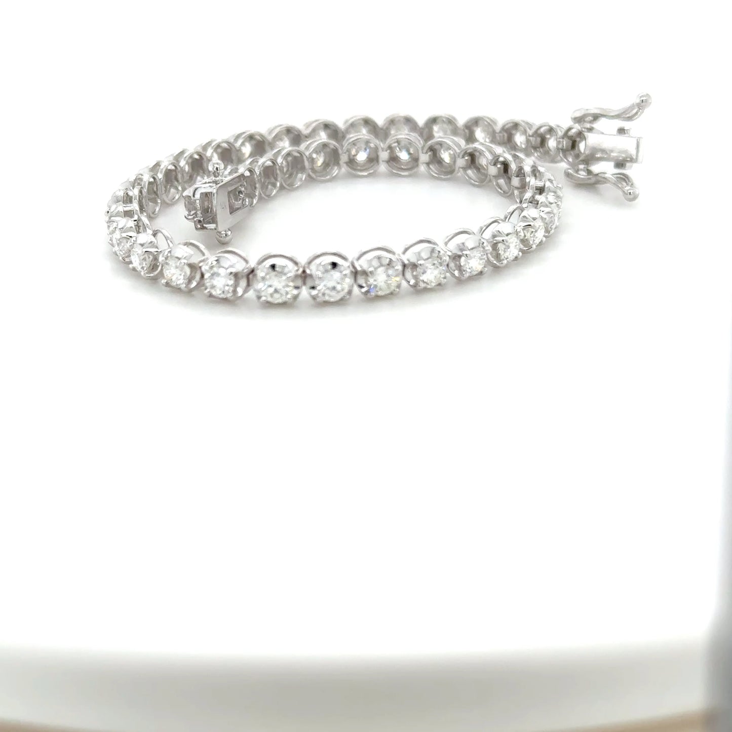 Diamond Tennis Bracelet Illusion Setting