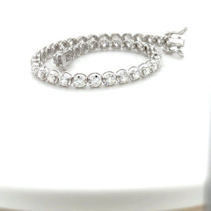 Diamond Tennis Bracelet Illusion Setting