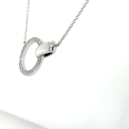 Diamond Circle Necklace