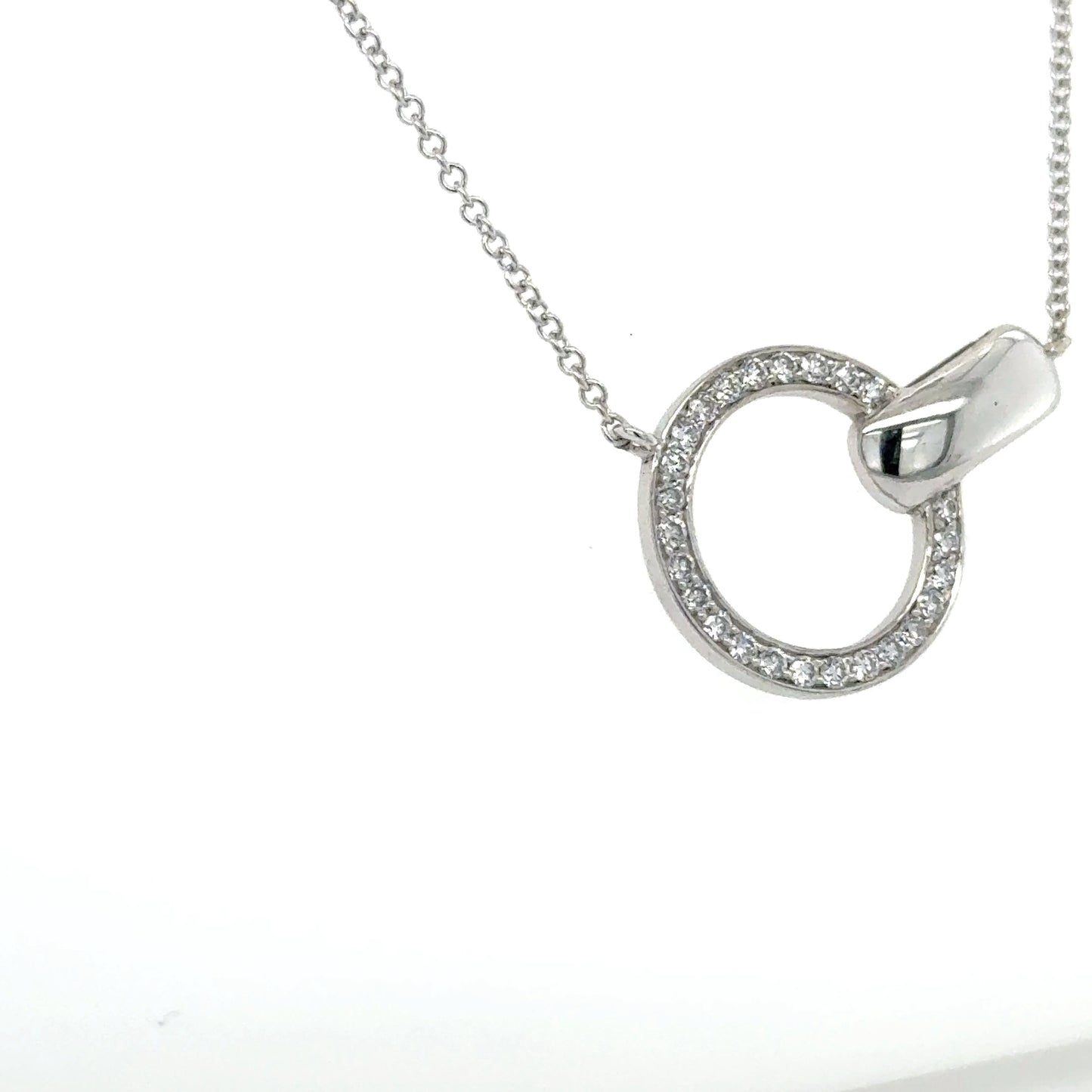 Diamond Circle Necklace