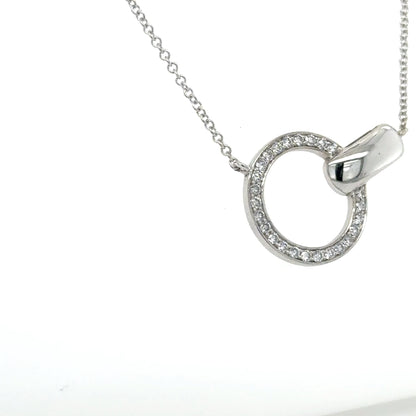 Diamond Circle Necklace