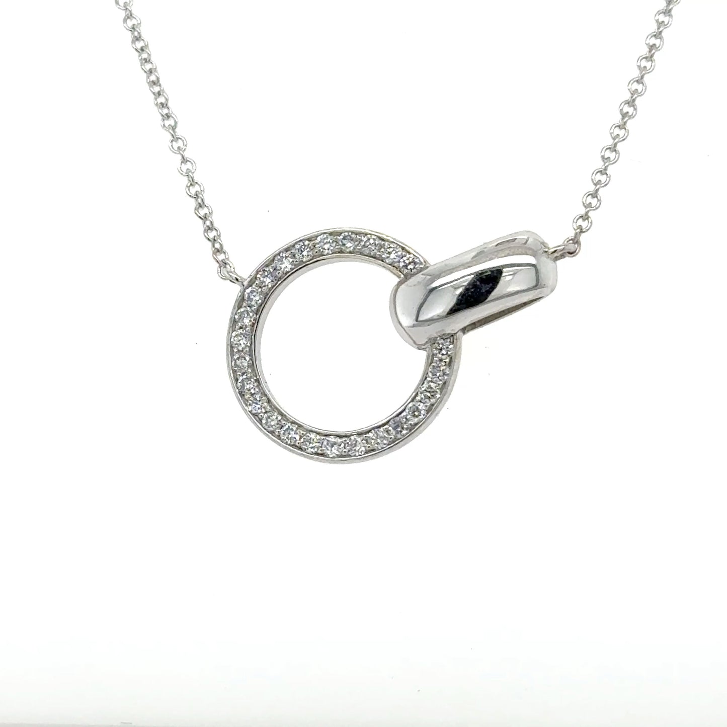 Diamond Circle Necklace