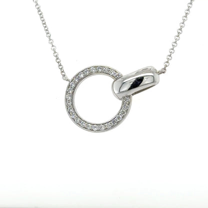 Diamond Circle Necklace