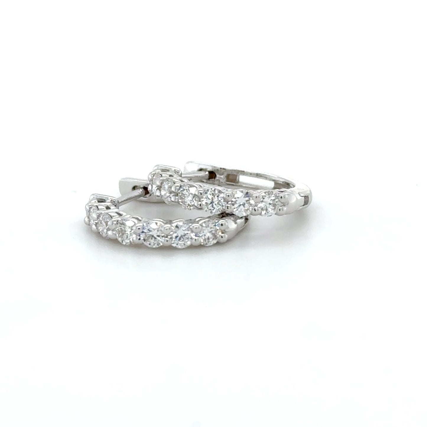 Classic Diamond Hoop Earring