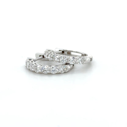 Classic Diamond Hoop Earring