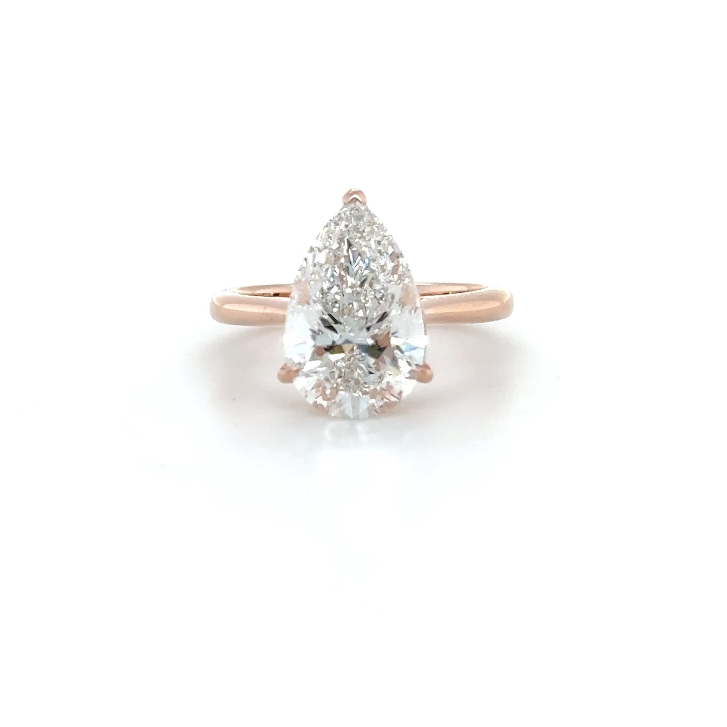 Classic Solitaire Pear Shape Ring