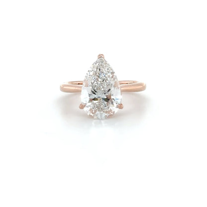 Classic Solitaire Pear Shape Ring