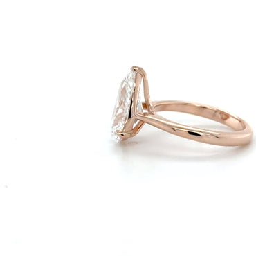 Classic Solitaire Pear Shape Ring