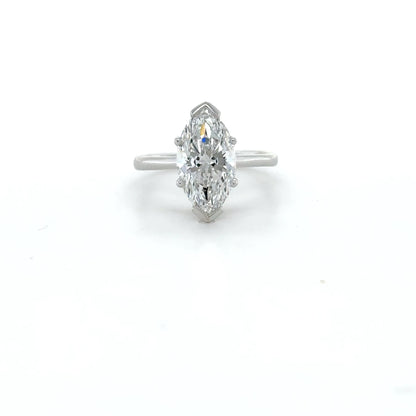Classic Solitaire Marquise Ring