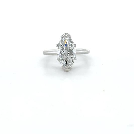 Classic Solitaire Marquise Ring