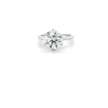 Classic Diamond Engagement Ring with Gallery Diamond