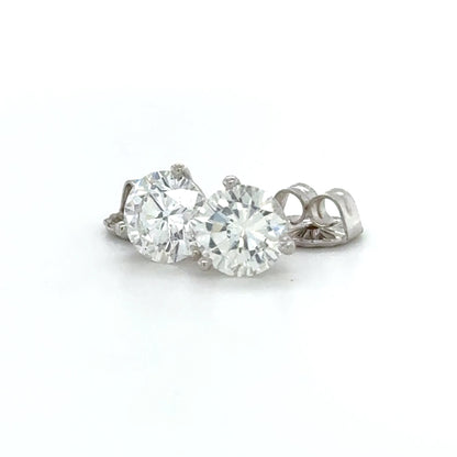 Diamond Stud Earring Martini Setting
