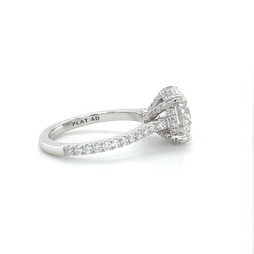 Classic Diamond Engagement Ring with Basket Diamond