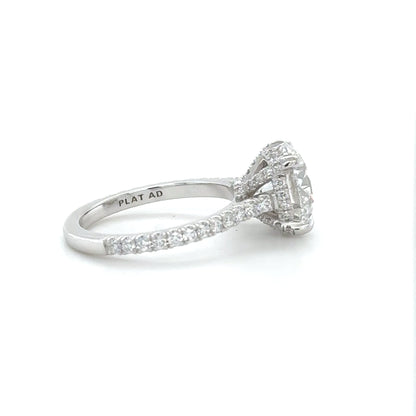 Classic Diamond Engagement Ring with Basket Diamond