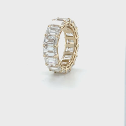 Emerald Cut Diamond Eternity Band