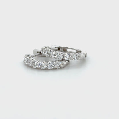 Classic Diamond Hoop Earring