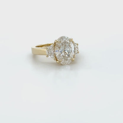 Classic Three Stone Engagement Ring