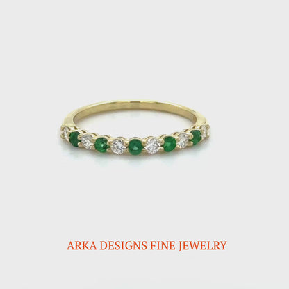 Diamond & Emerald Band