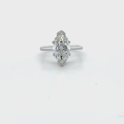Classic Solitaire Marquise Ring