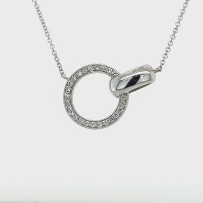 Diamond Circle Necklace