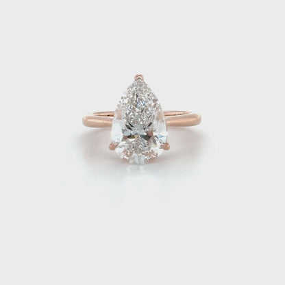 Classic Solitaire Pear Shape Ring